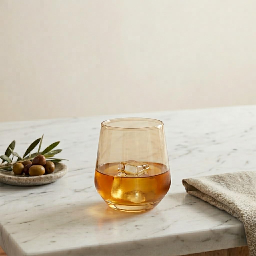 Golden Whiskey Glasses 270 ml – Set of 6 Pcs  - image 4