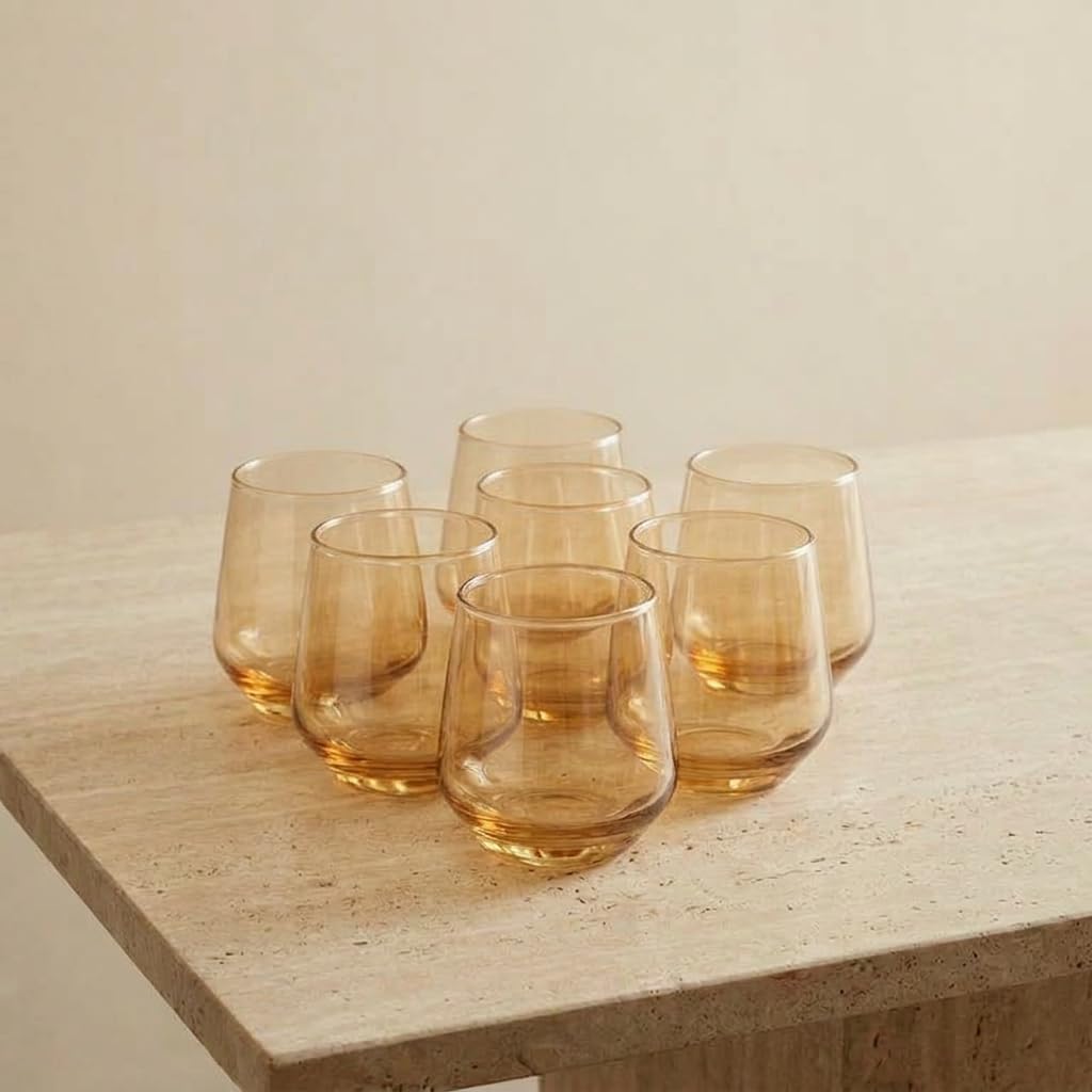 Golden Whiskey Glasses 270 ml – Set of 6 Pcs  - image 5