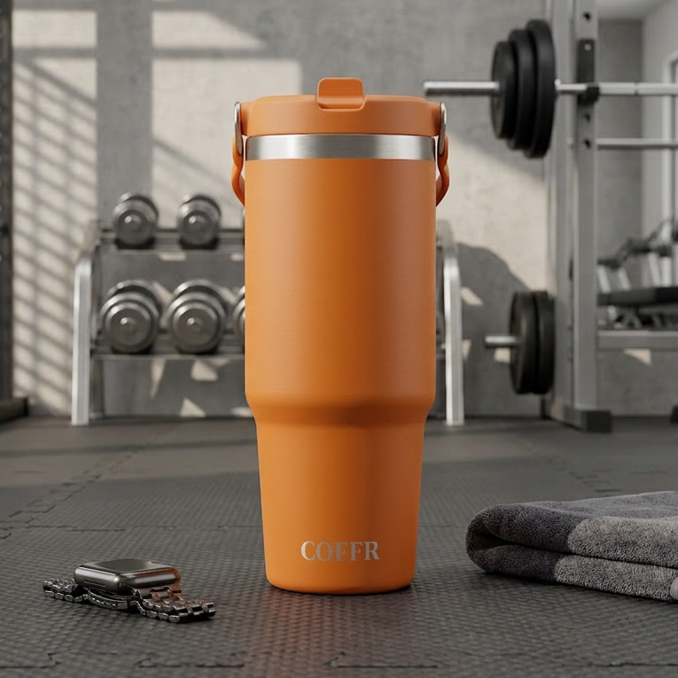Orange 890 ML Tumbler - image 3