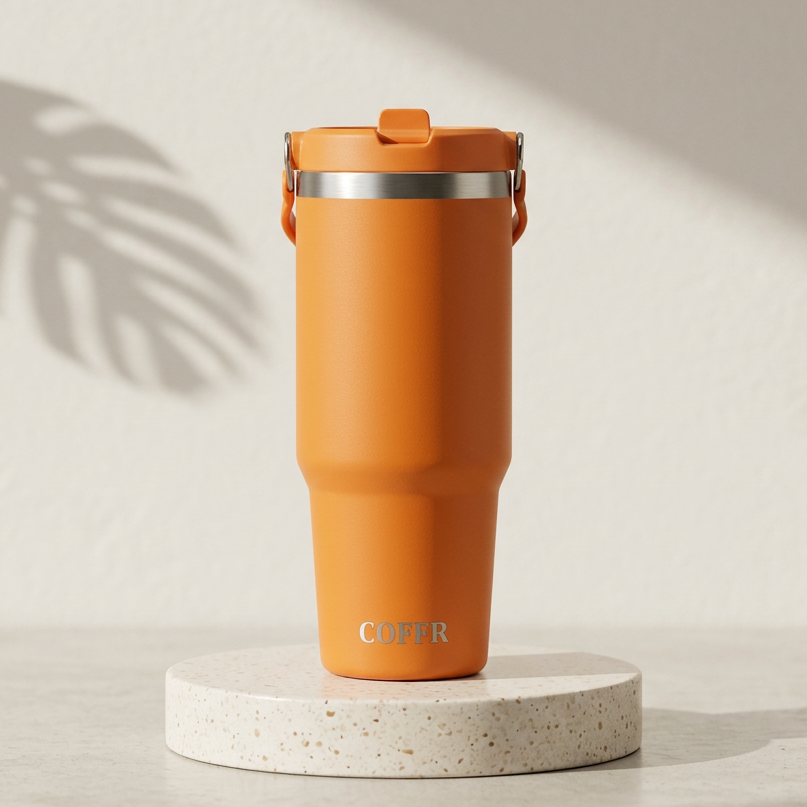 Orange 890 ML Tumbler - image 2
