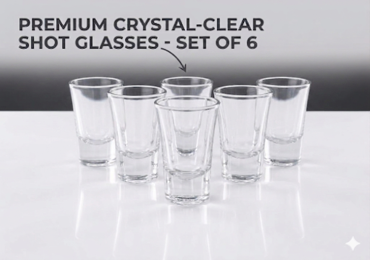 Shot Glass Set of 6-30ml  - image 3