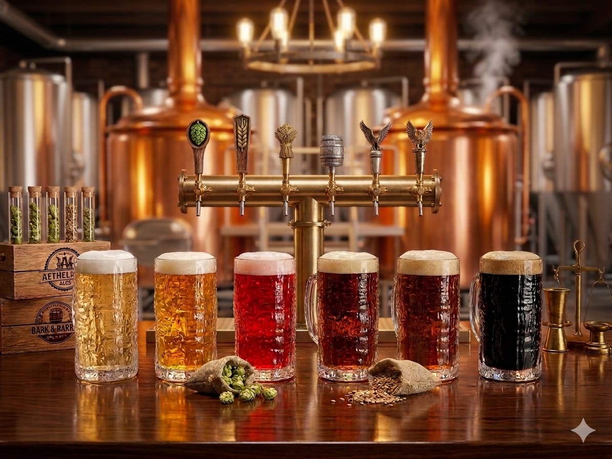 480ml Hammered Glass Beer Mug - Set of 6 - image 3