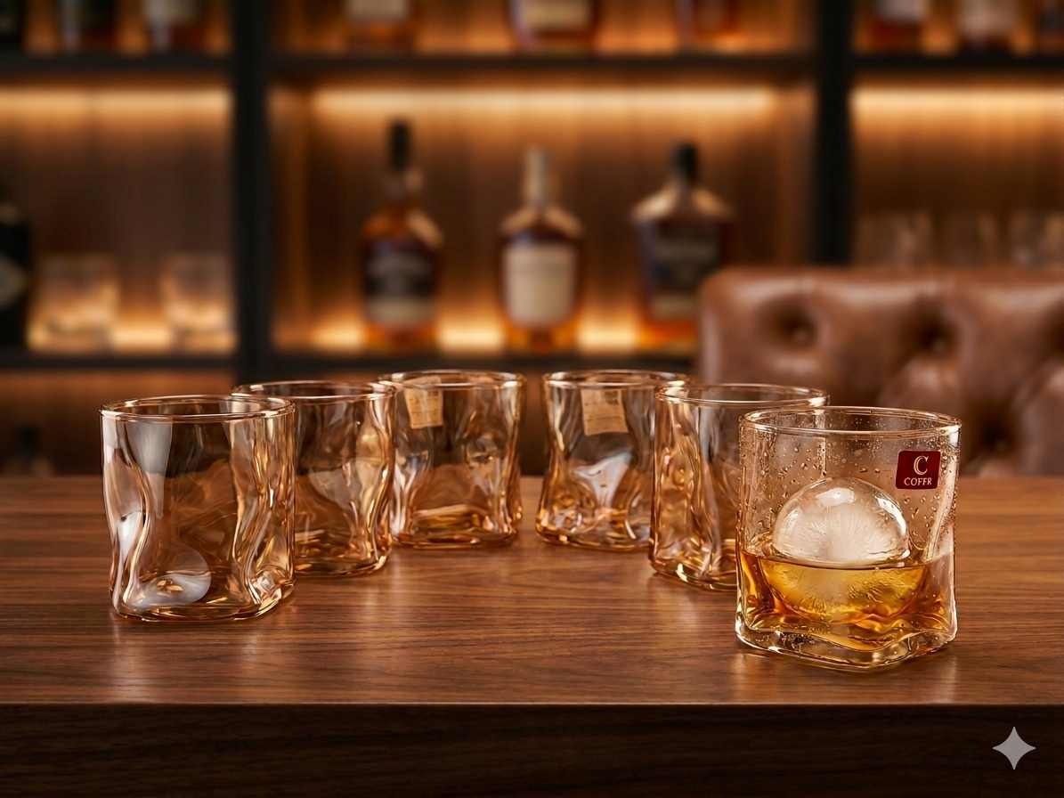 300 ml Wavy Whisky Glass Set of 6  - image 5