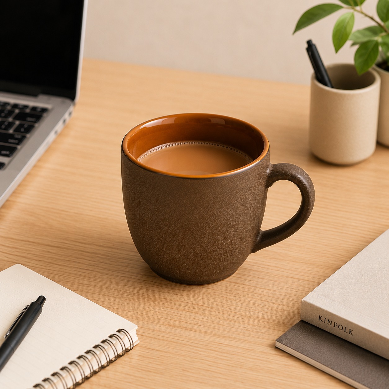Brown - Set of 6 Ceramic Coffee Mug  - image 5