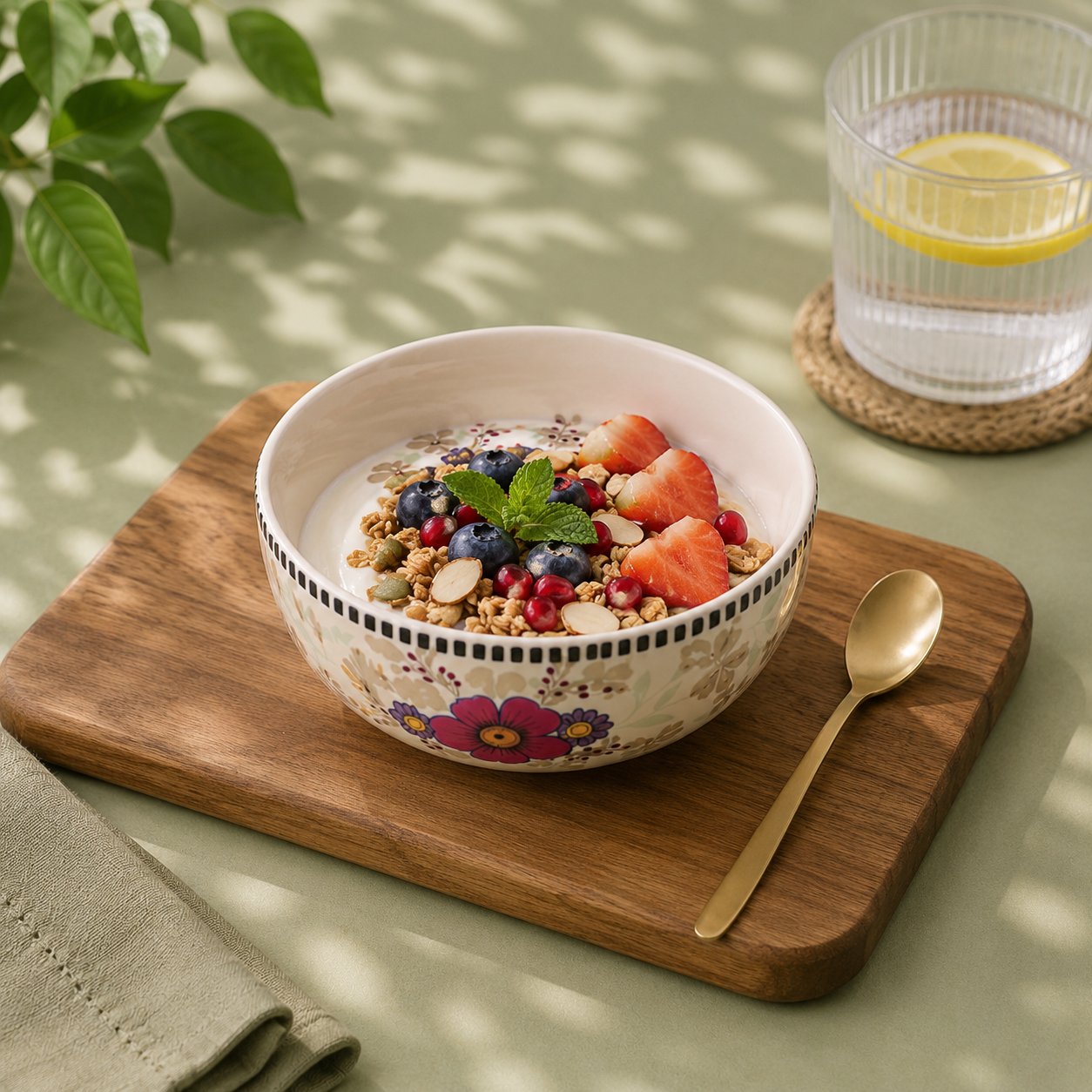 Floral White - Set of 6 Pcs Ceramic Small Bowls  - image 2